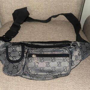 Stylish Black Patterned Bag